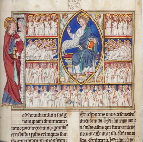 Douce Apocalypse Manuscript Image, Bodleian Library, Oxford University.