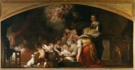 Birth of the Virgin 1661, Bartolomé Esteban Murillo, Louvre, Paris