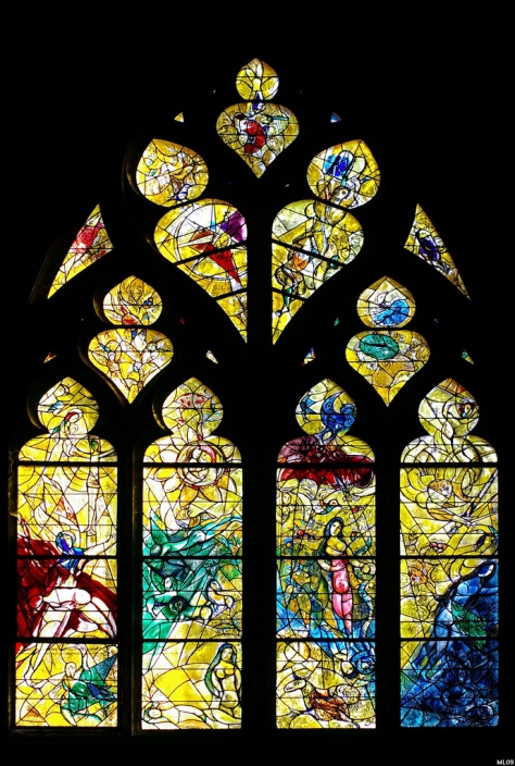 Genesis Windows, Marc Chagall, 1963, St Etienne Cathedral, Metz, France
