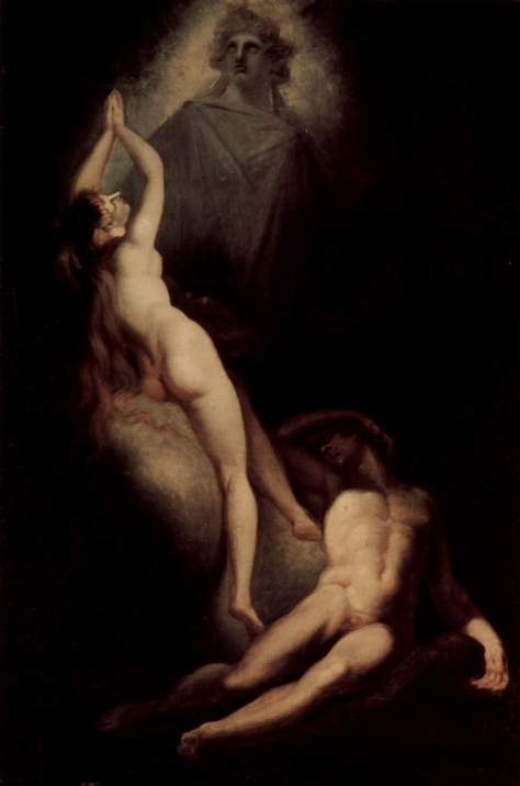 Creation of Eve, Henry Fuseli, 1793, Oil on canvas, Hamburger Kunsthalle, Hamburg