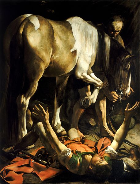 St. Paul on the Road to Damascus, Caravaggio, 1600-01, Santa Maria Popolo, Rome