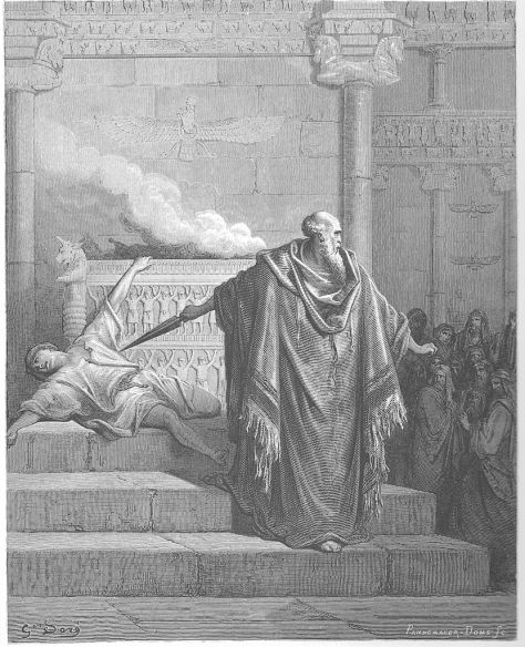 Mattathias Slays the Apostate, Gustave Dore Bible illustrations