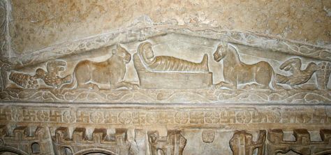 Detail from the "Sarcofago di Stilicone" ("Stilicho's sarcophagus") ca 4th c., Sant'Ambrogio Basilica, Milan, Italy