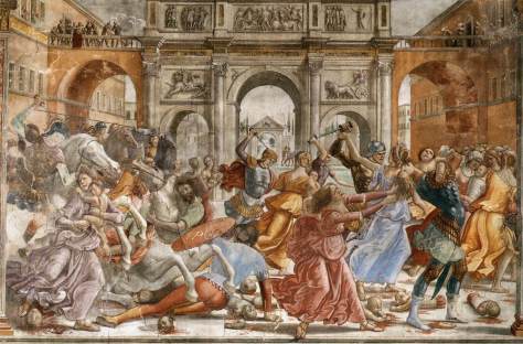 Massacre of the Innocents, Domenico Ghirlandaio, Tornabuoni Chapel, Santa Maria Novella, Florence